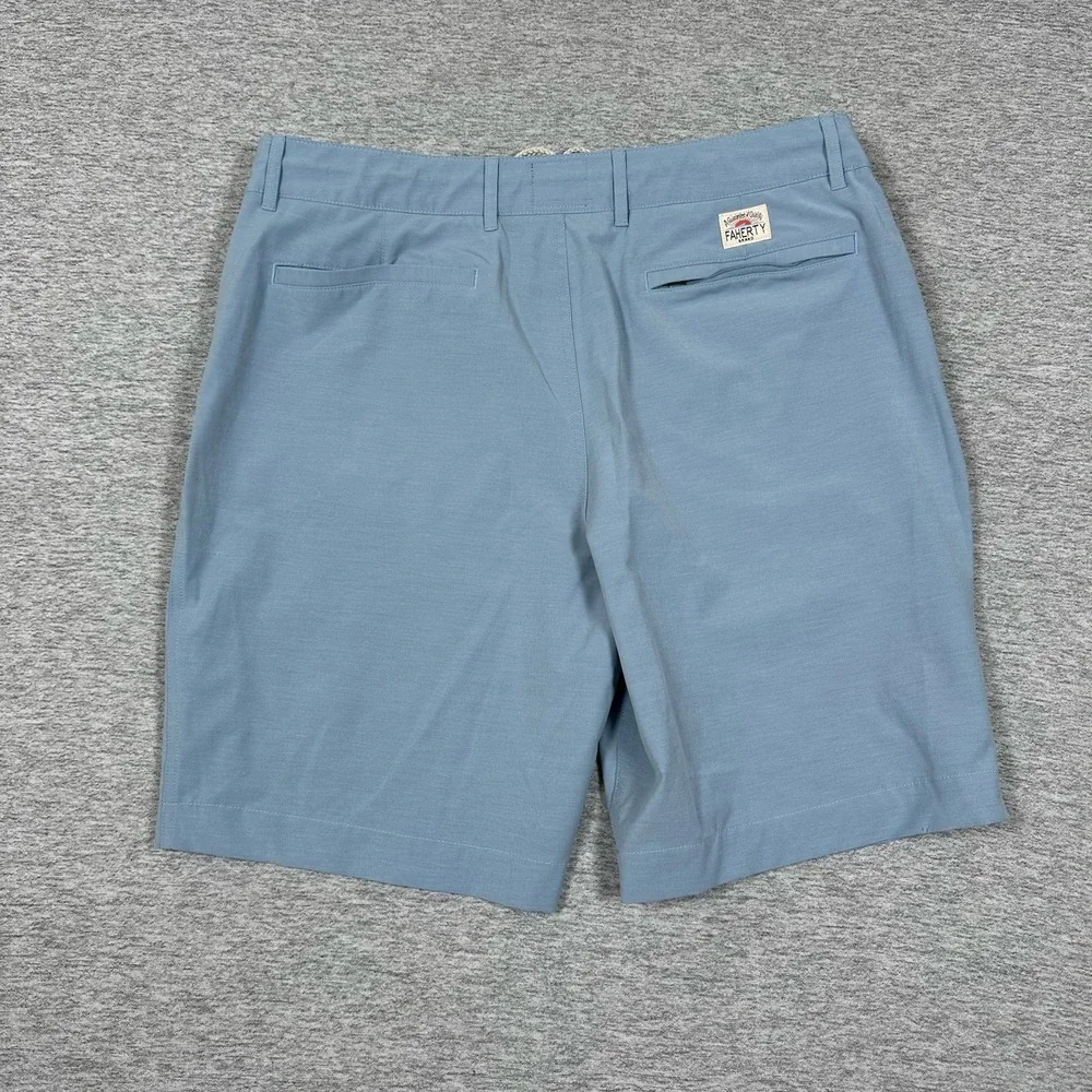 Faherty Shorts Men's Size 35 Blue All Day Hybrid Drawstring Beach Golf Outdoor